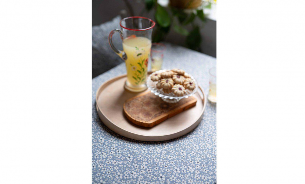 VINCE Duk 140x250 Bl i gruppen Kk / Kkstextil hos SoffaDirekt.se (240128-222-50)