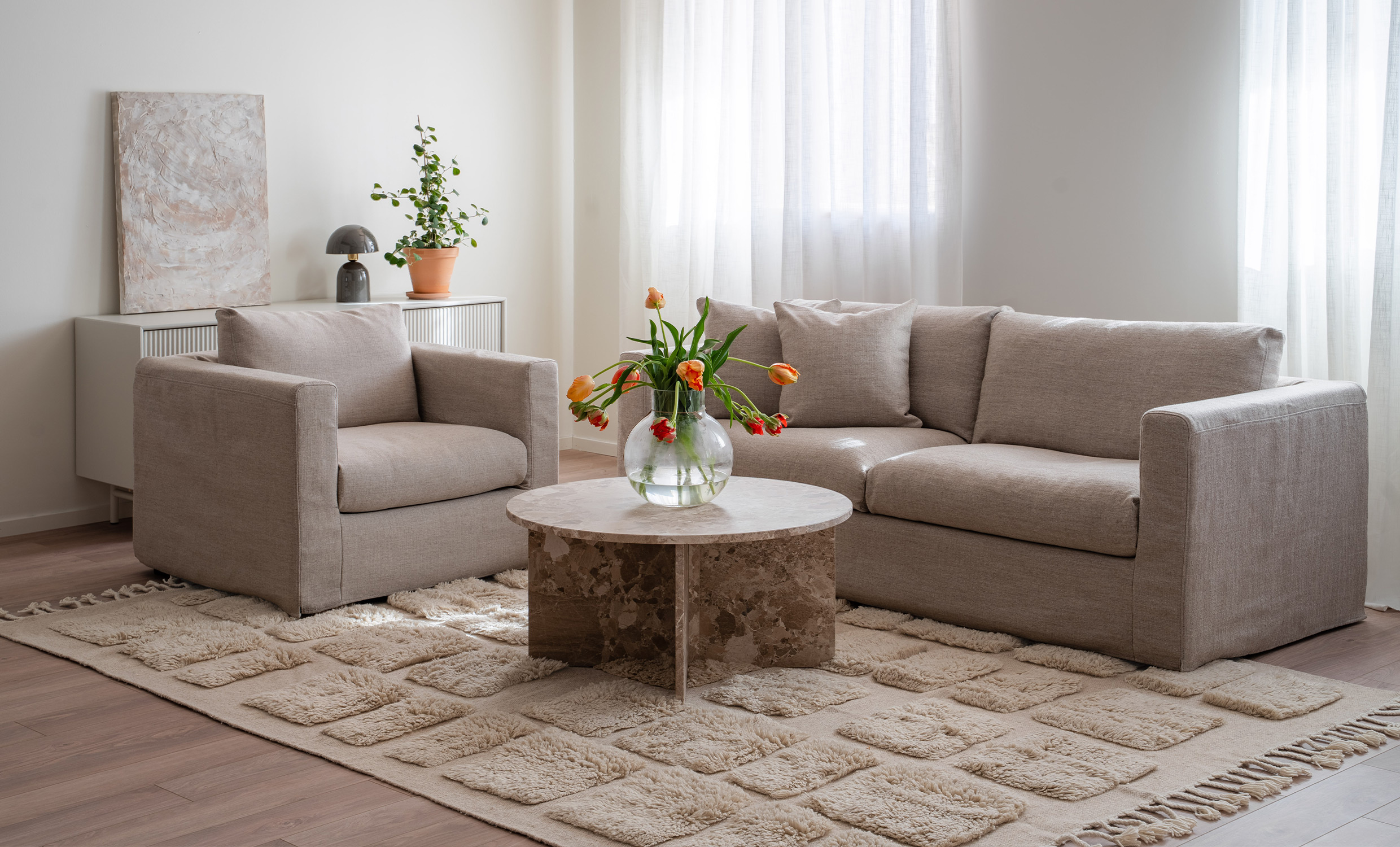 STINA Ullmatta 200x300 Natur