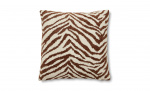 Byt till bild nr 1 (ZIRA Kuddfodral 50x50 Offwhite/Brun)