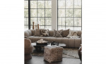 Byt till bild nr 2 (ZIRA Kuddfodral 50x50 Offwhite/Brun)