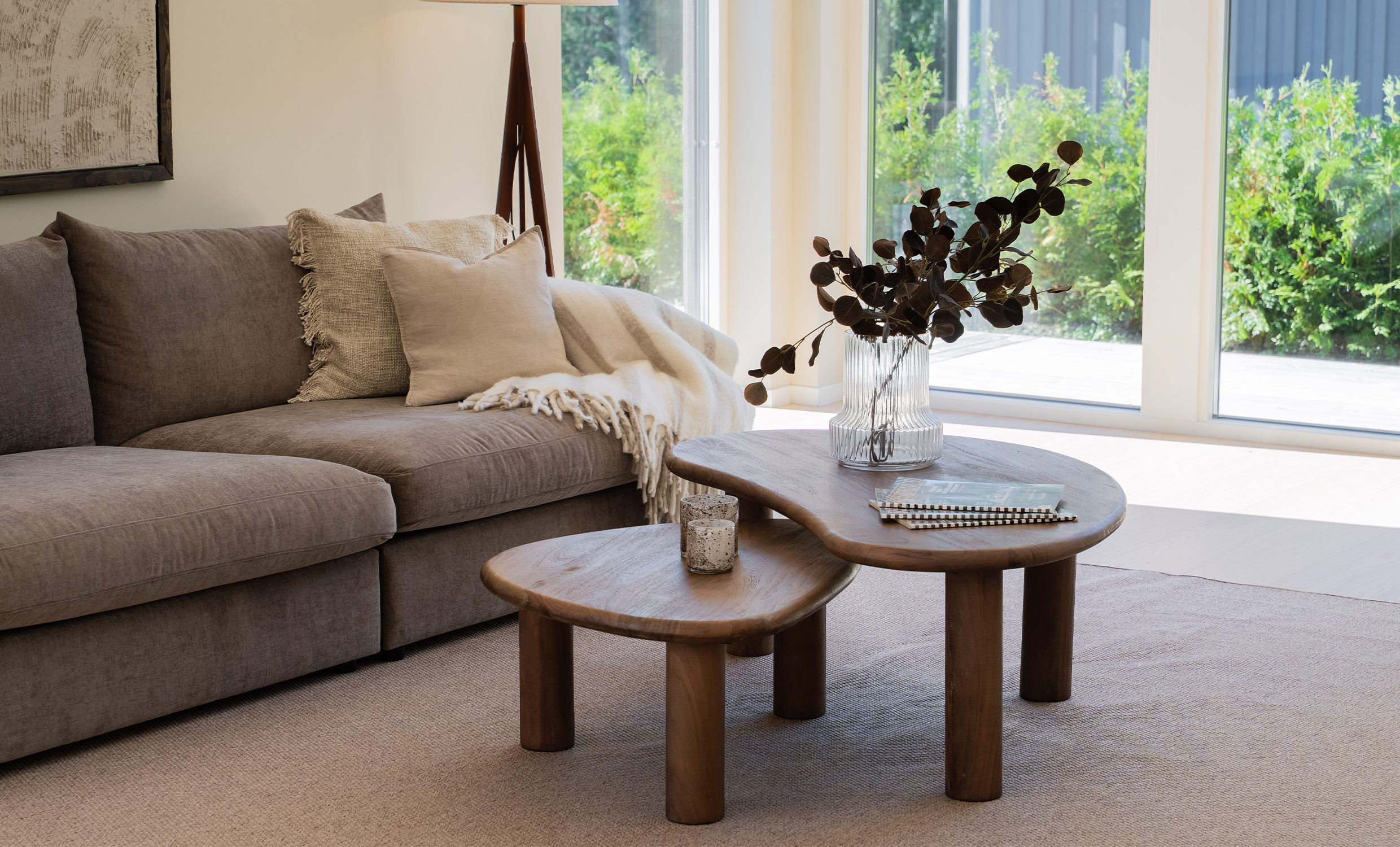 PARISA Soffbord 2-set Brun