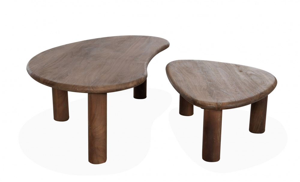 PARISA Soffbord 2-set Brun i gruppen Vardagsrum / Soffbord / Satsbord hos SoffaDirekt.se (2410-028)
