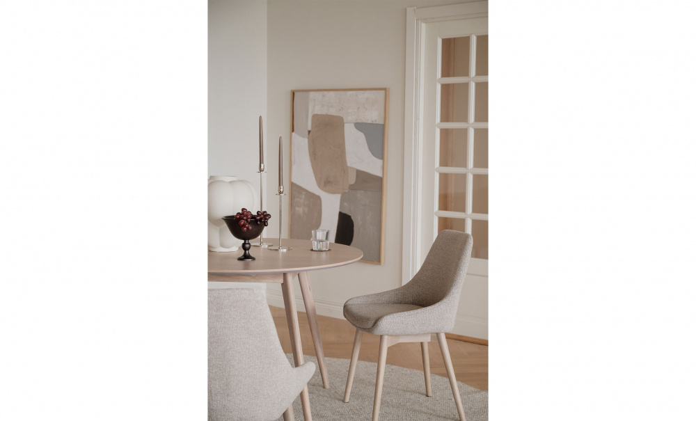 Bild nr 3 (DENLEY Stol Ljusbeige, Vitpig Ek)