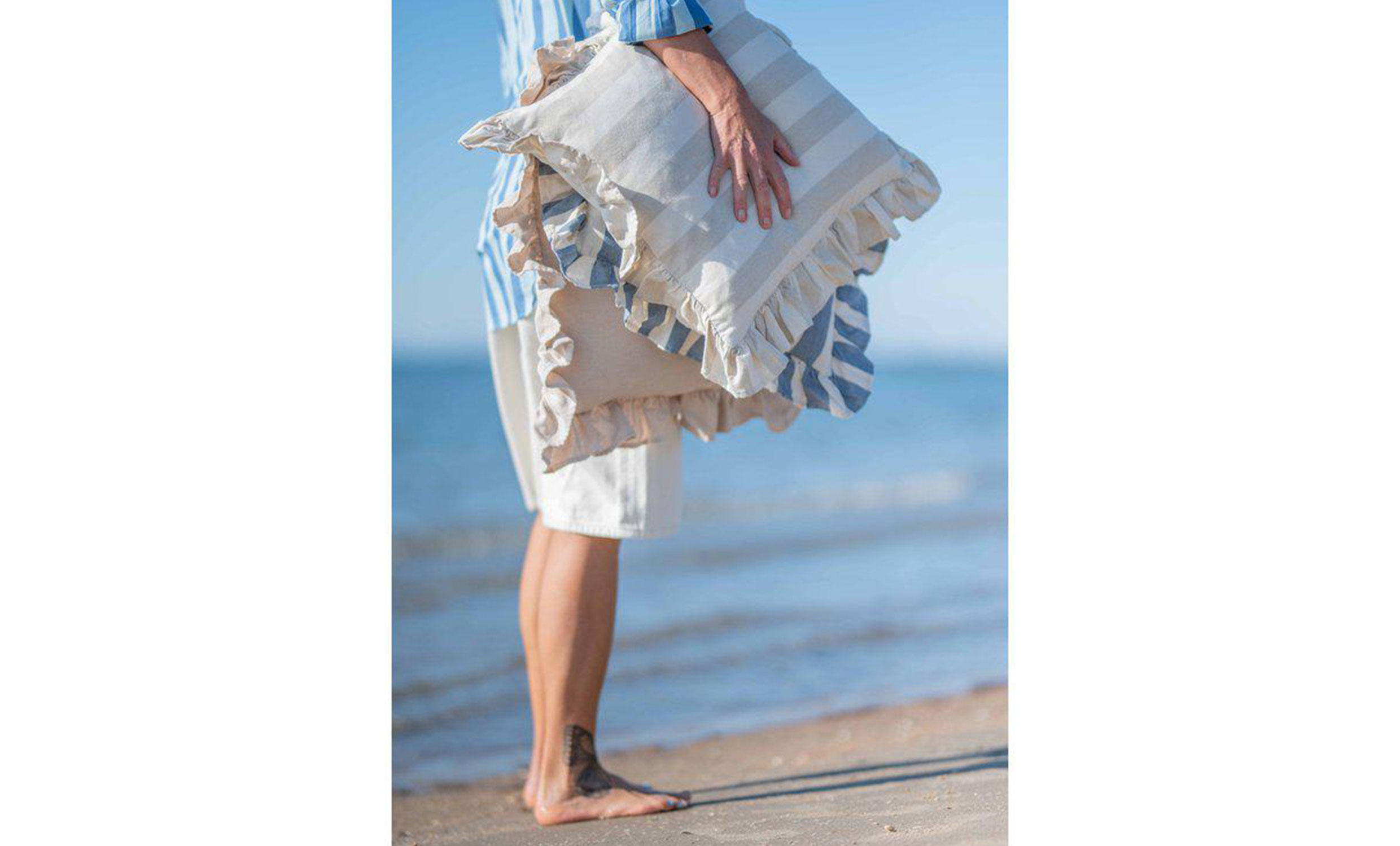 MOLLY Kuddfodral 45x45 Linne