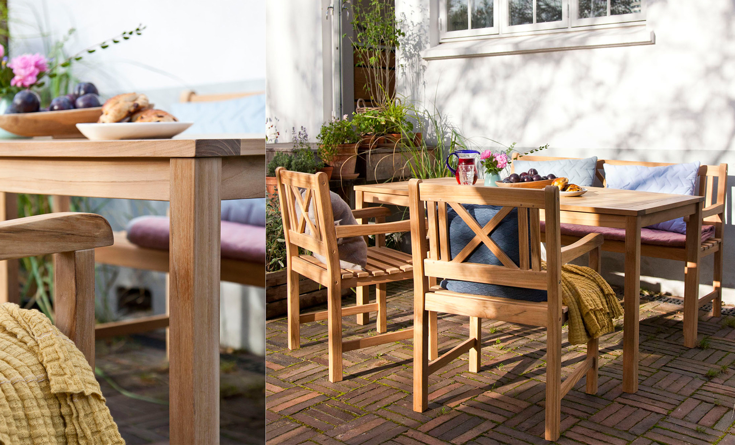 ROSENBORG Trdgrdsbord Teak