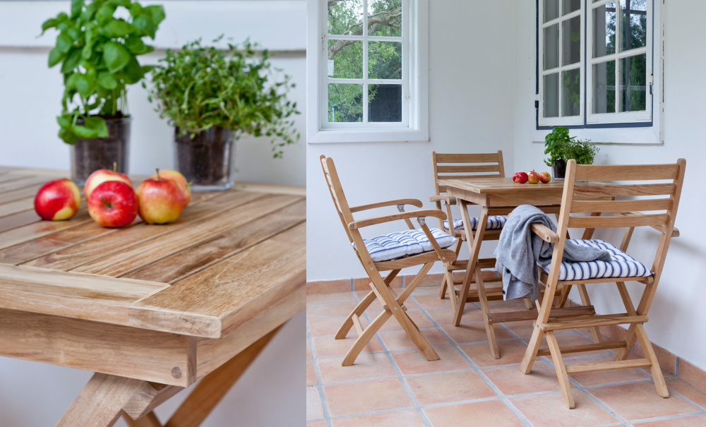 YORK Cafbord Teak i gruppen Utembler / Trdgrdsstolar / Cafstolar hos SoffaDirekt.se (2533000)