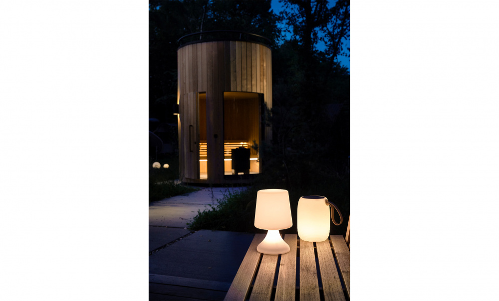 MIDNAT LED Loungelampa Transparent/Vit i gruppen Belysning hos SoffaDirekt.se (25572)
