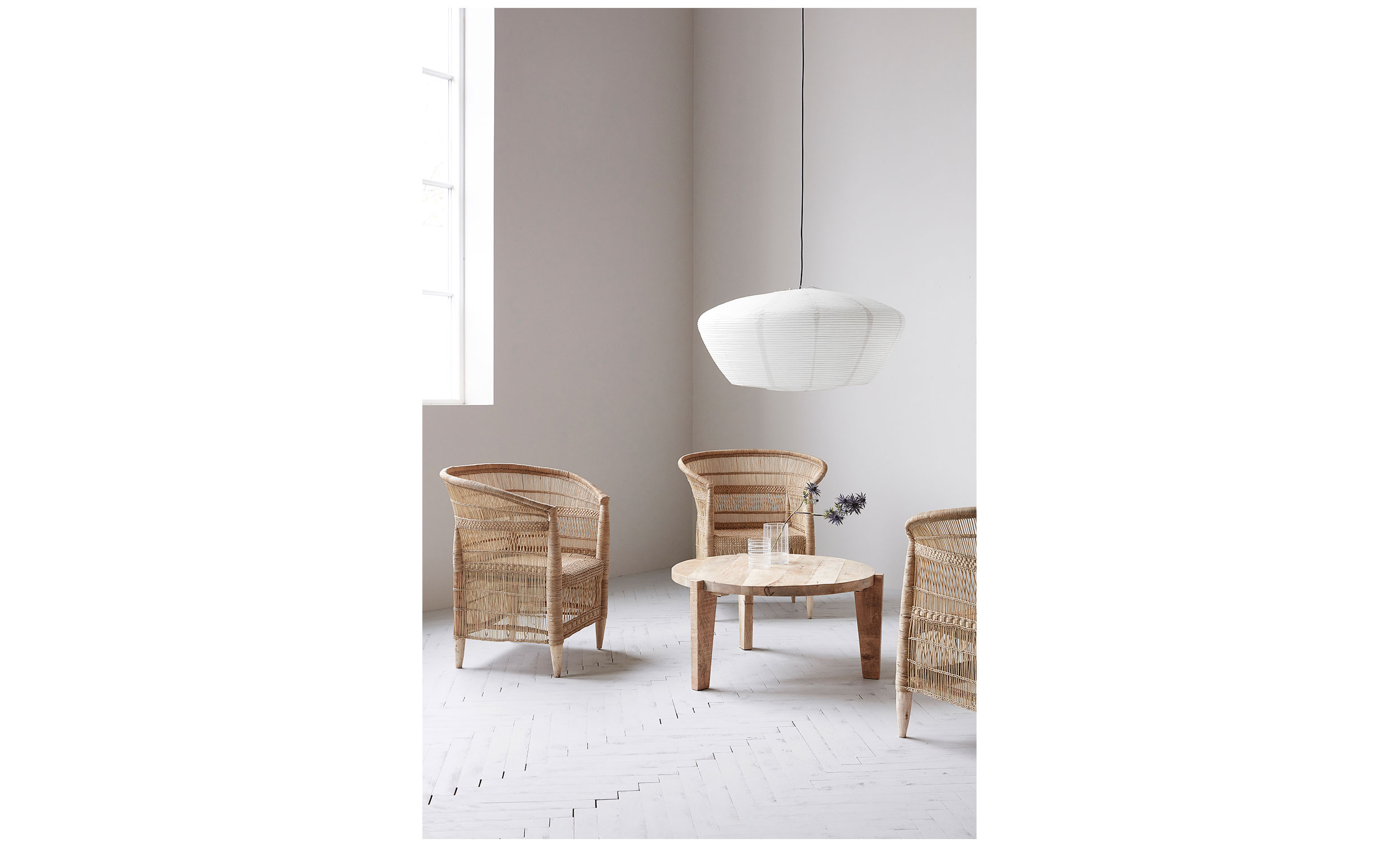 BIDAR Lampskrm Stor Vit