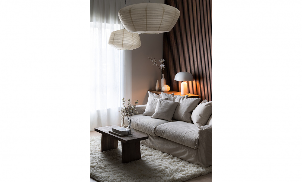 BIDAR Lampskrm Stor Sand i gruppen Belysning / Tillbehr / Lampskrmar hos SoffaDirekt.se (259370120)