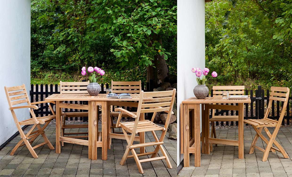 BUTTERFLY Klappbord Teak
