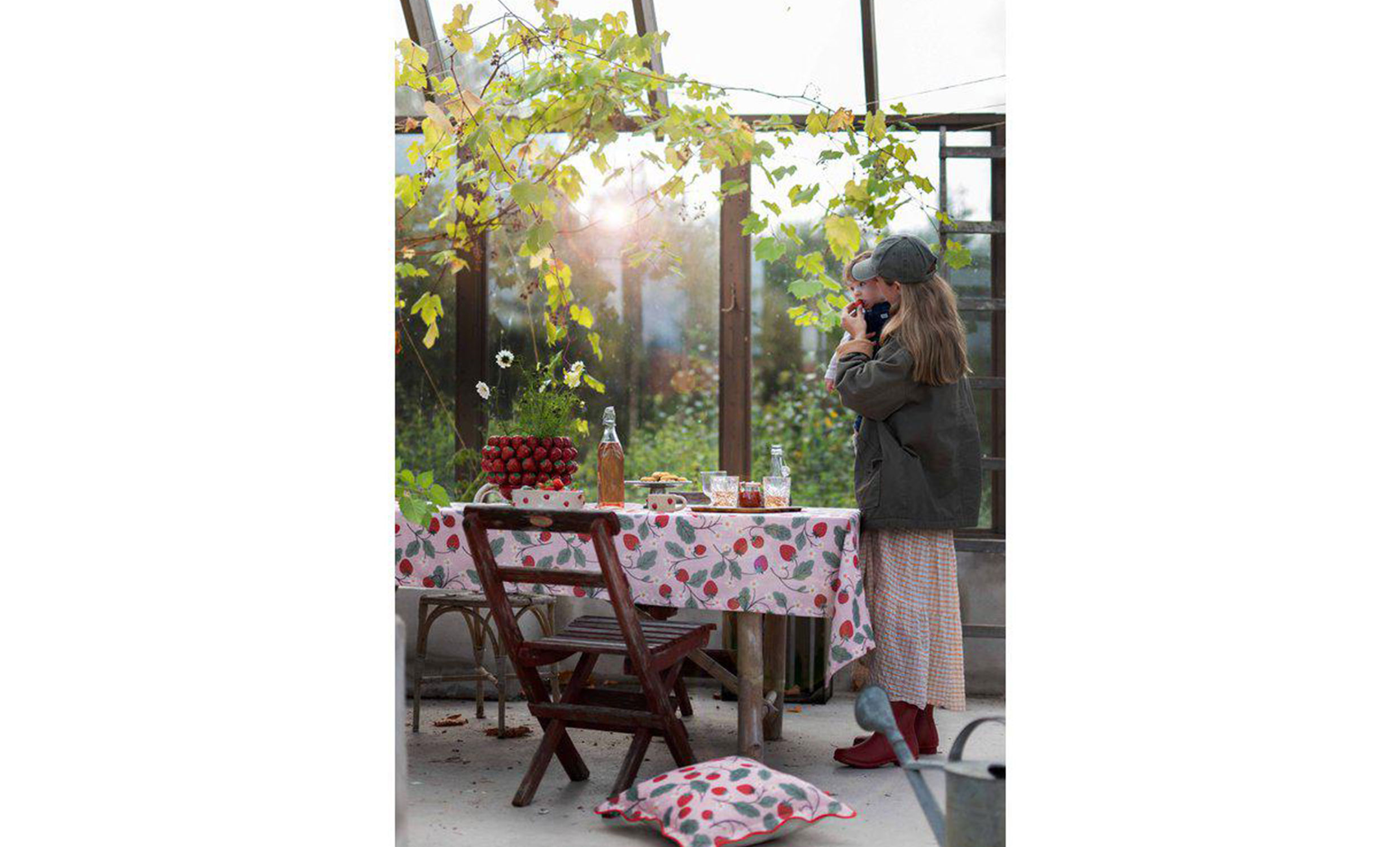 STRAWBERRY Duk 140x250 Rosa