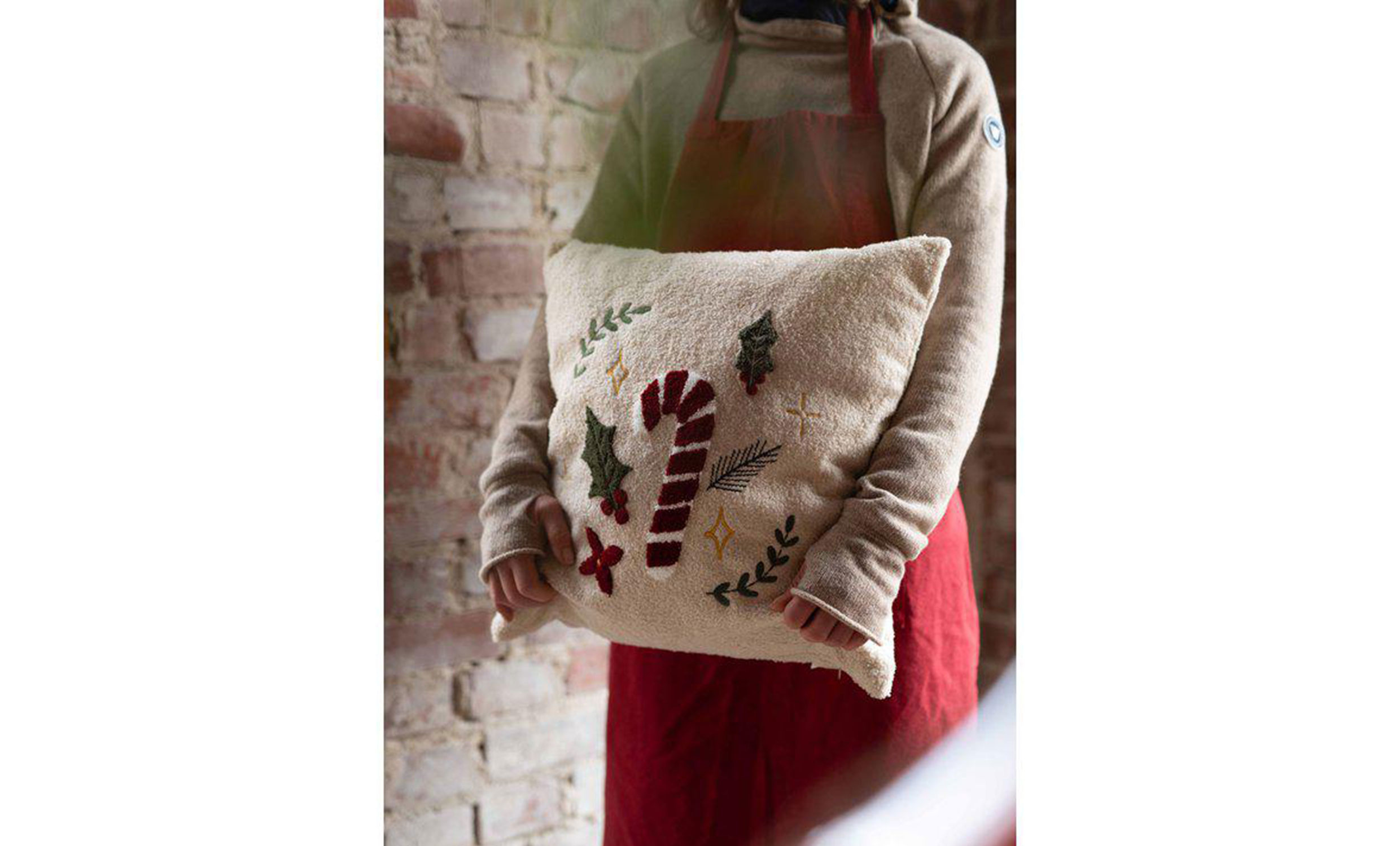 POPPY Kuddfodral 48x48 Offwhite
