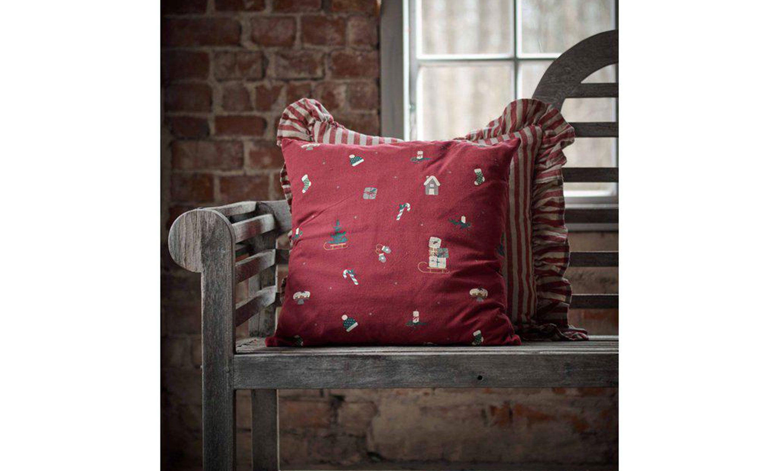 JINGLE Kuddfodral 45x45 Röd