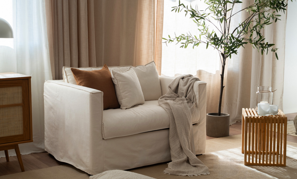 MILFORD Bddftlj Beige i gruppen Vardagsrum / Soffor / Bddsoffor hos SoffaDirekt.se (2632-1S-067-5D)