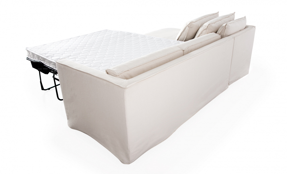 MILFORD Bddsoffa Divan Vnster Beige i gruppen Vardagsrum / Soffor / Bddsoffor hos SoffaDirekt.se (2632-CORN-LHF-067-5D)