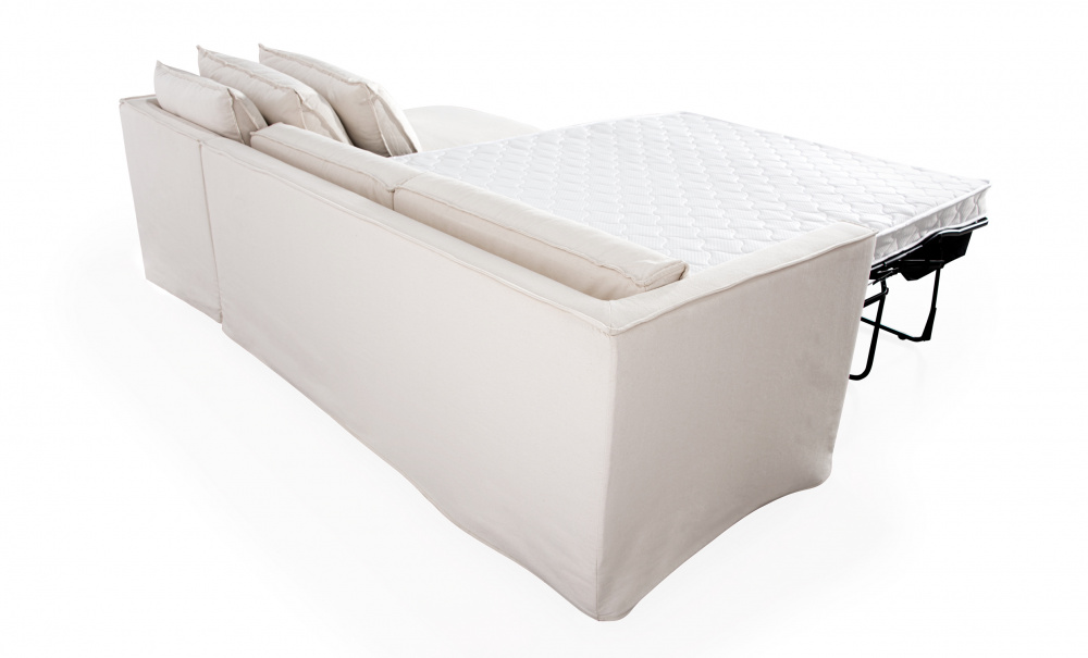 MILFORD Bddsoffa Divan Hger Beige i gruppen Vardagsrum / Soffor / Bddsoffor hos SoffaDirekt.se (2632-CORN-RHF-067-5D)