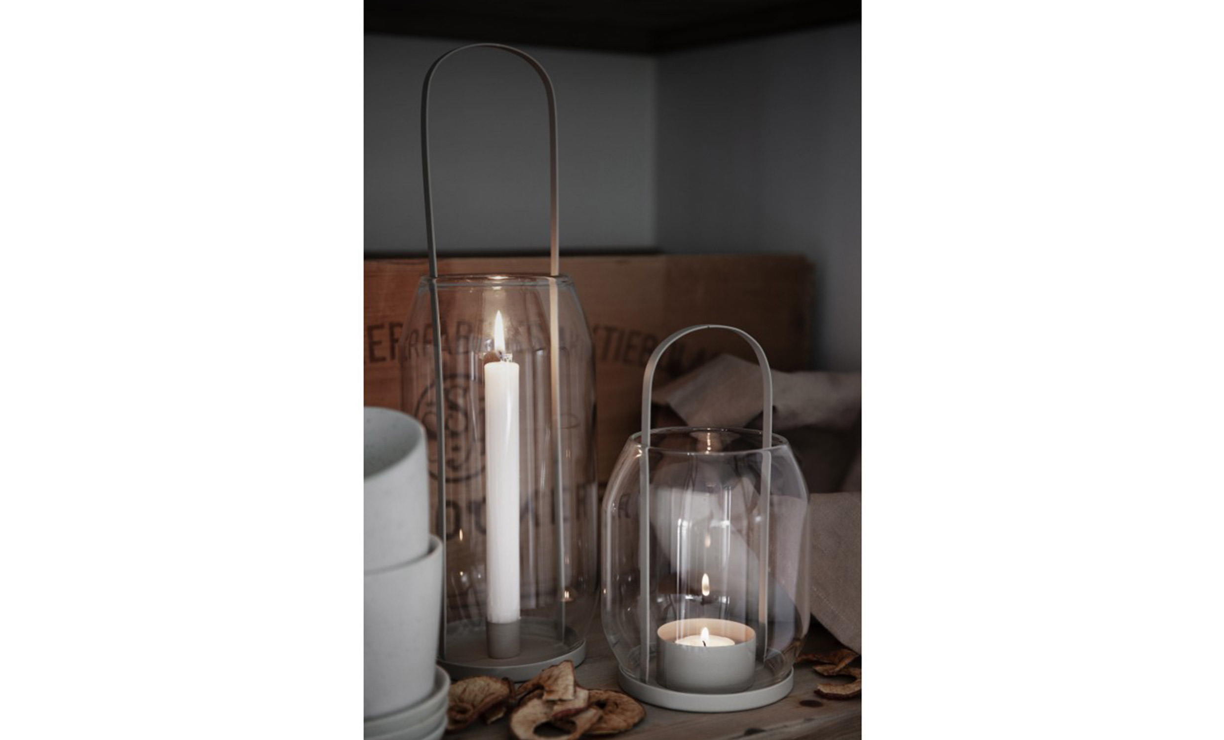 LYKTA Kronljus 40cm Beige