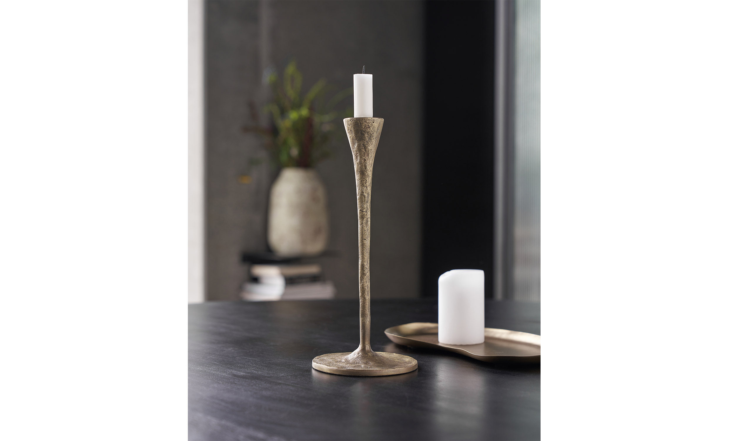 STADA Ljusstake Antik Mssing S