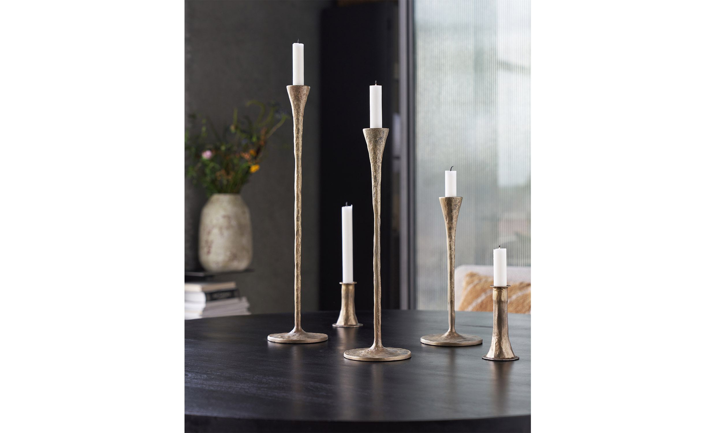 STADA Ljusstake Antik Mssing L