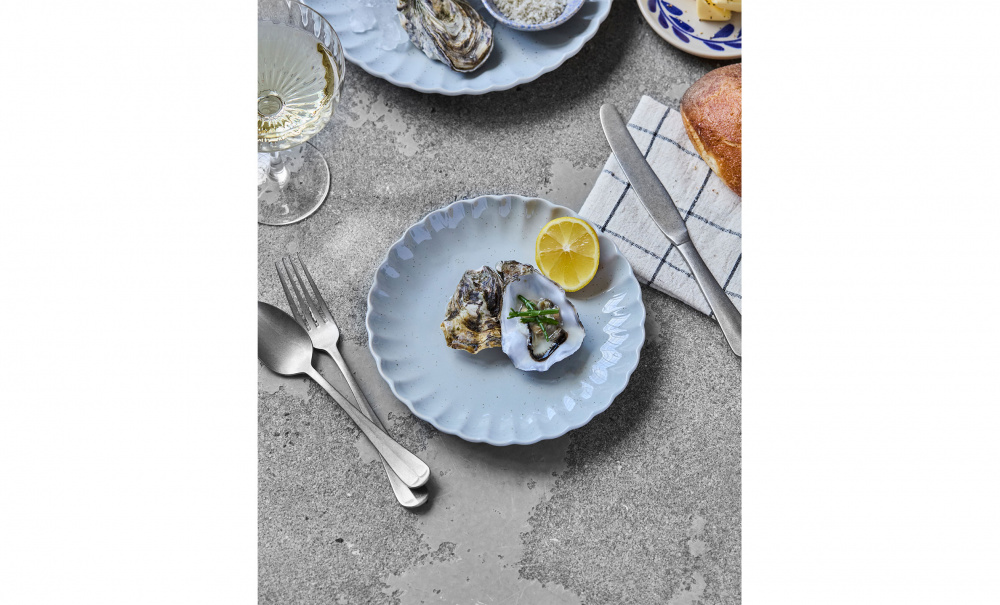 Bild nr 2 (SCALLOP Lunch/T�rta Tallrik Ljusbl�)
