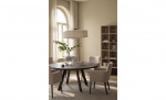 Byt till bild nr 2 (HUDSON Karmstol Brun Ek/Beige)