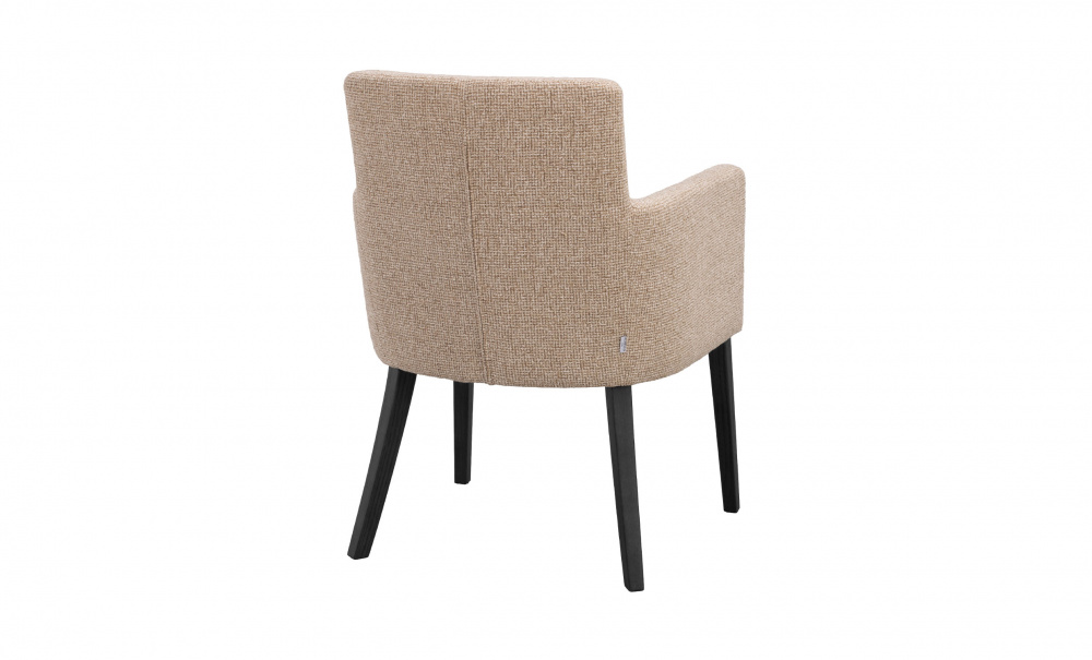 Bild nr 3 (HUDSON Karmstol Svart Ek/Beige)