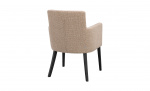 Byt till bild nr 3 (HUDSON Karmstol Svart Ek/Beige)