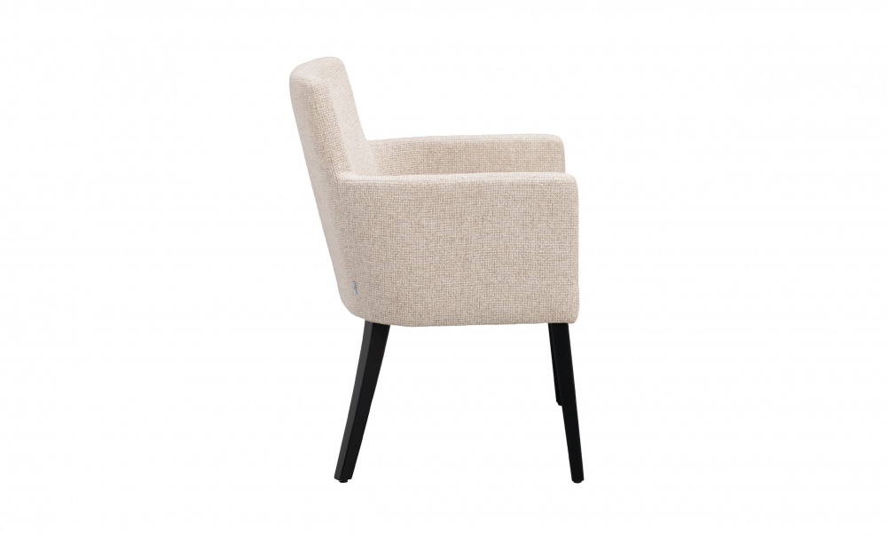 Bild nr 2 (HUDSON Karmstol Svart Ek/Ljusbeige)