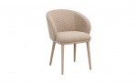 Byt till bild nr 1 (JUDSON Karmstol Vitpig Ek/Beige)