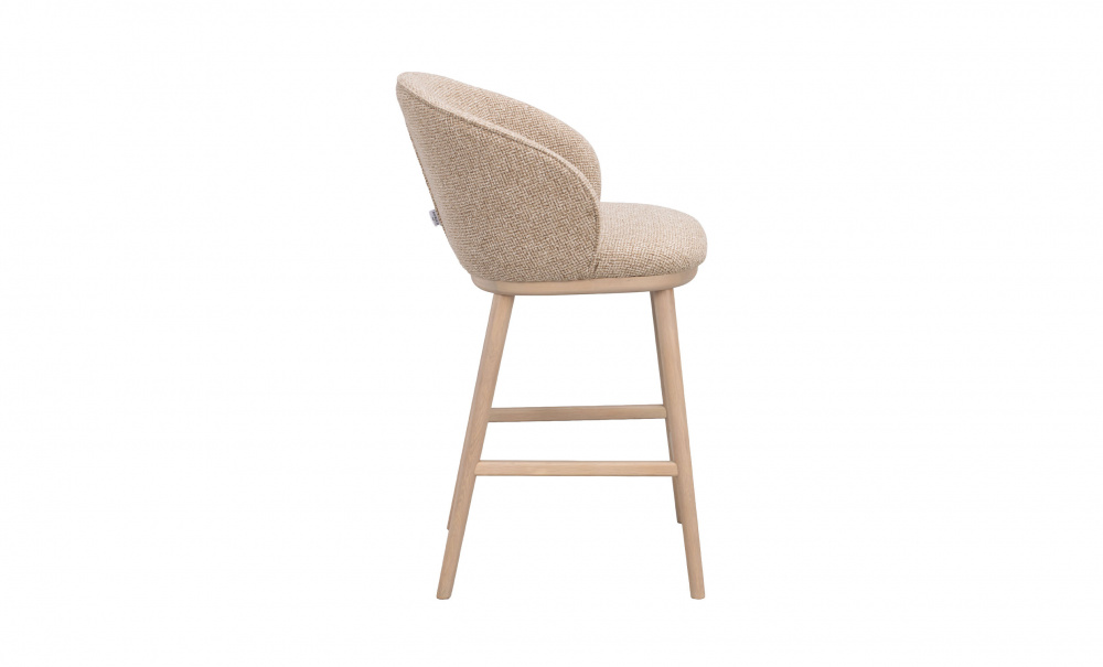 Bild nr 2 (JUDSON Barstol Vitpig Ek/Beige)