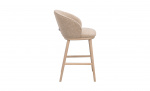 Byt till bild nr 2 (JUDSON Barstol Vitpig Ek/Beige)