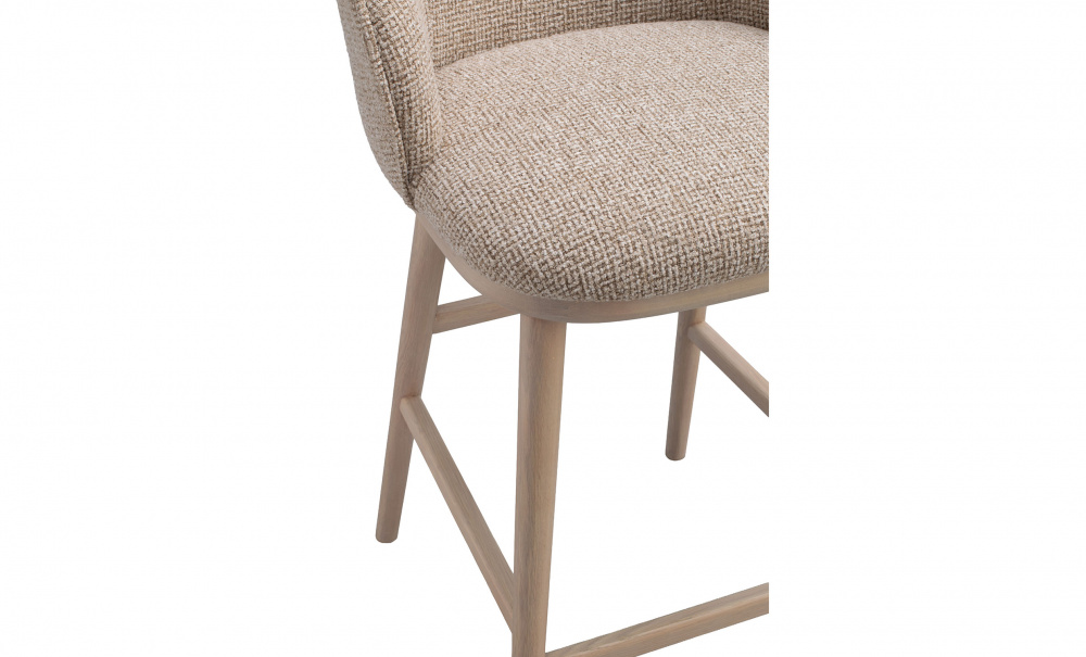 Bild nr 4 (JUDSON Barstol Vitpig Ek/Beige)