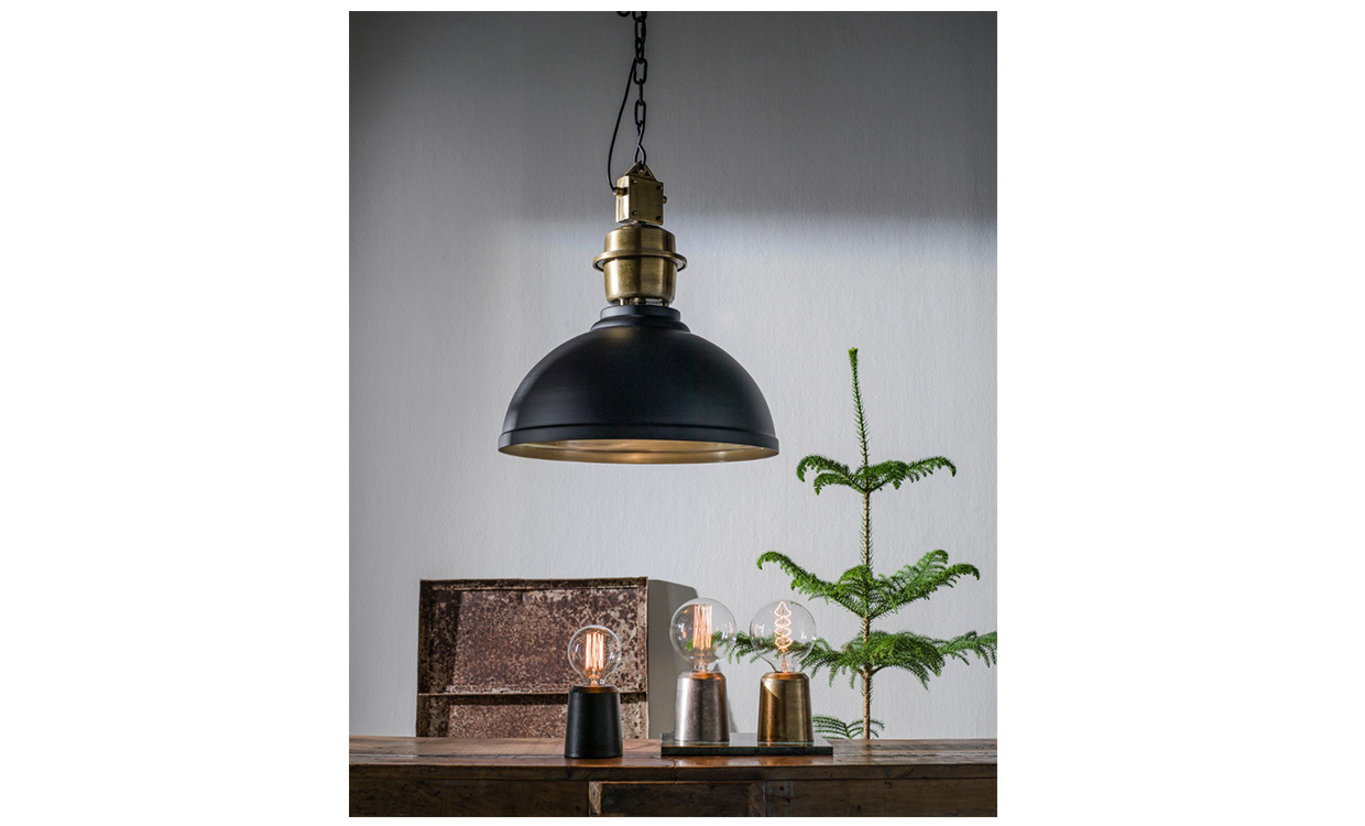 MANCHESTER Taklampa Svart/Silver