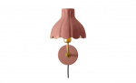 Byt till bild nr 1 (WELLS Vägglampa 21cm Mellanrosa/Guld)