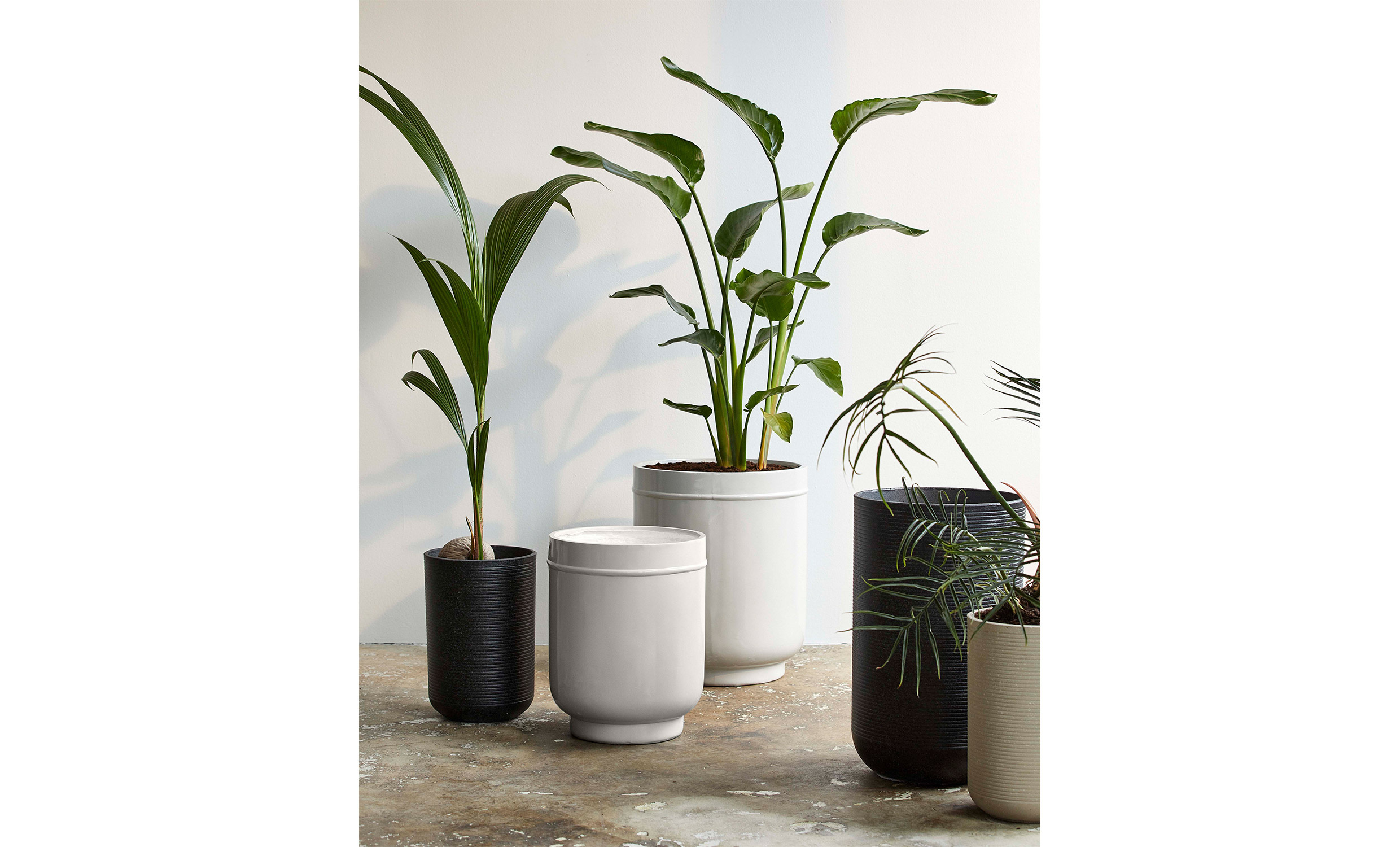 GRANITO Kruka 2-set Beige