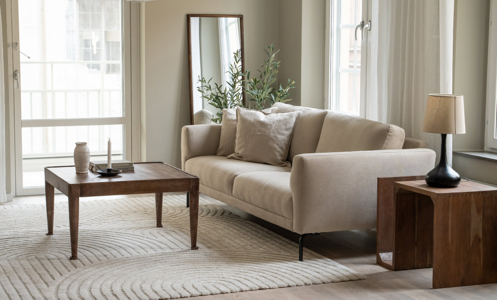 PORTOFINO 3-sitssoffa Beige i gruppen Vardagsrum / Soffor / 3-sits soffor hos SoffaDirekt.se (2927)