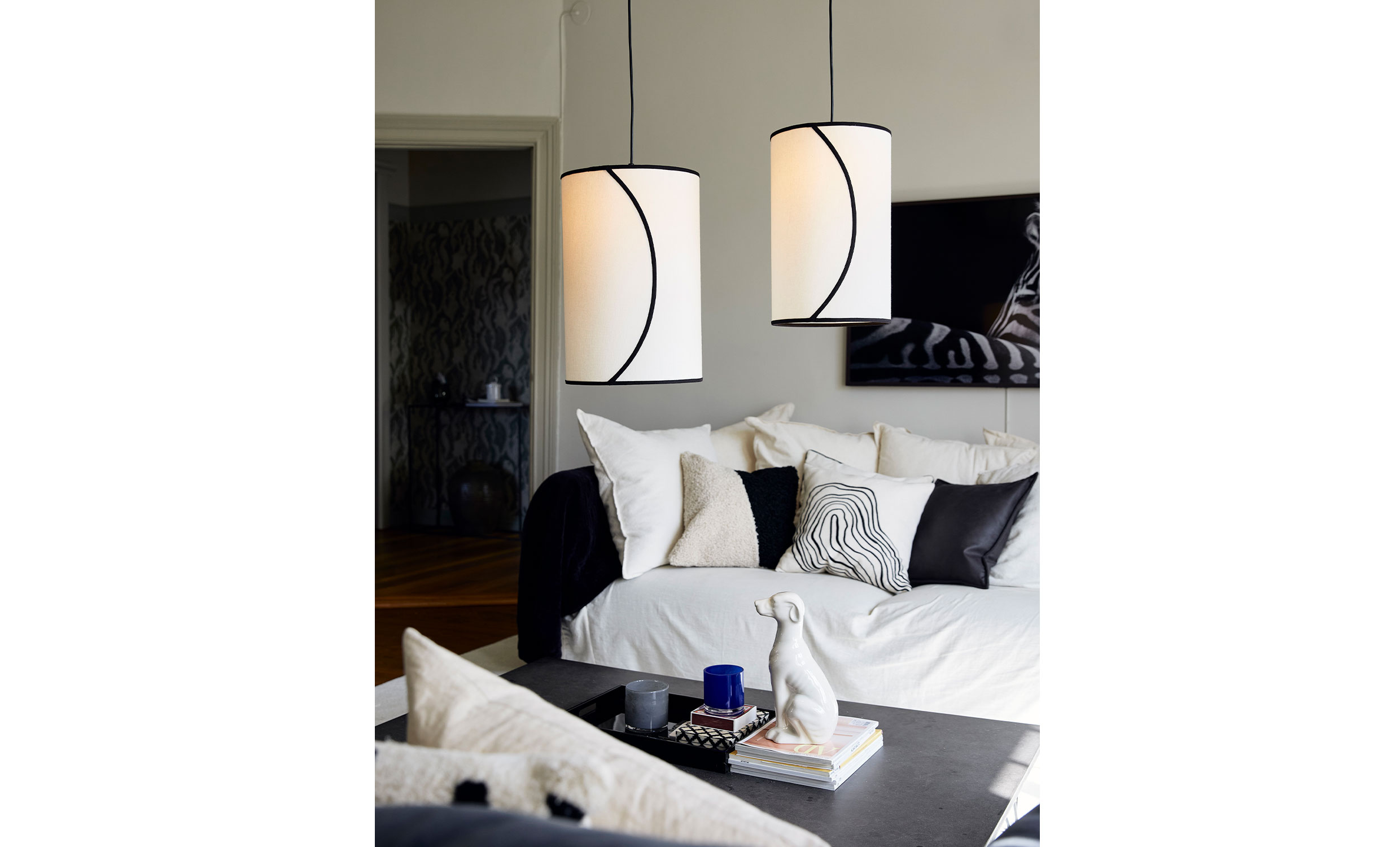 AVA Taklampa 30cm Offwhite