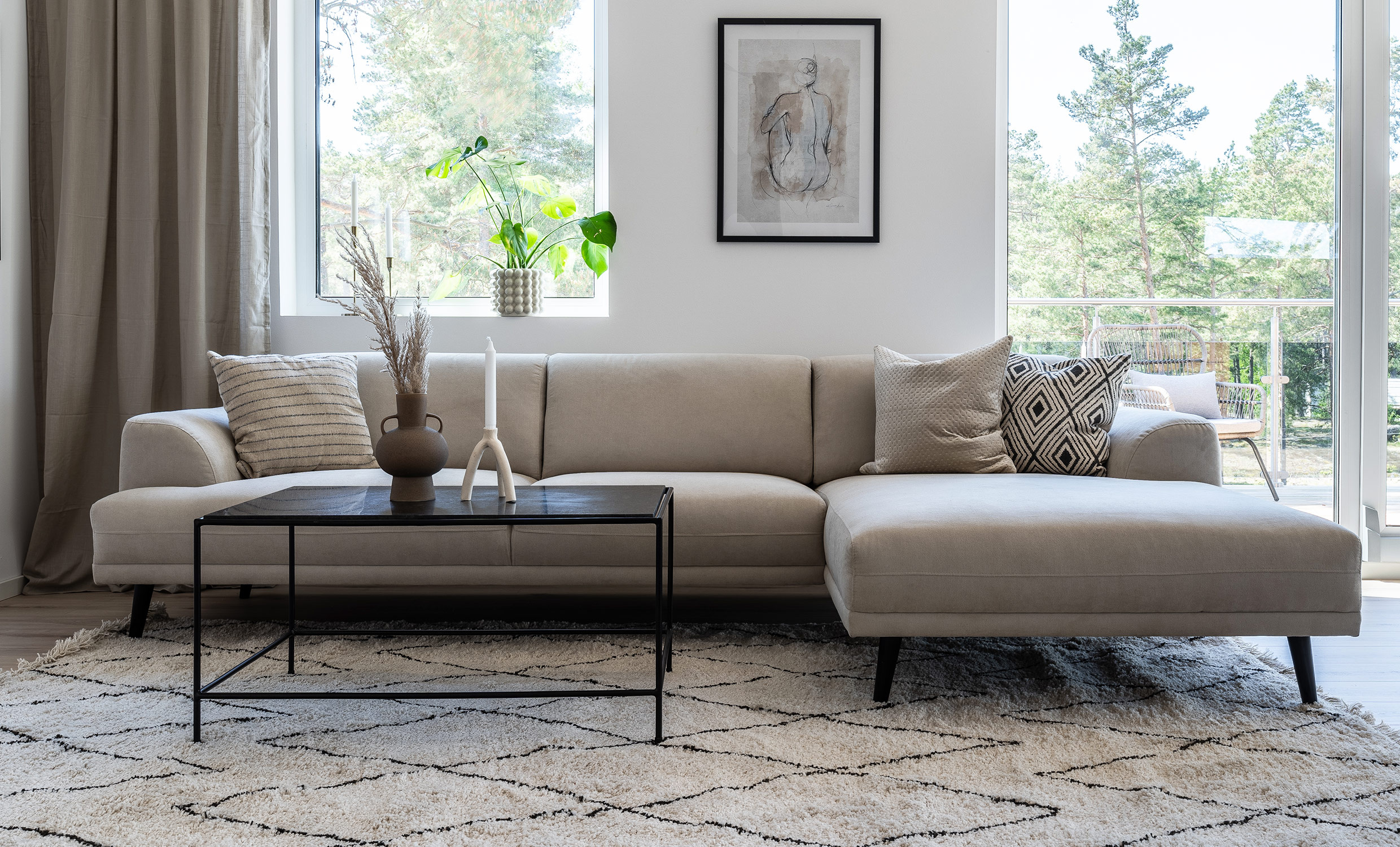 ANCONA Divan Hger Beige