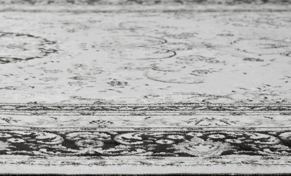 CASABLANCA Medallion 160x230 Silvergr i gruppen Mattor & Textil / Mattor / Orientaliska Mattor hos SoffaDirekt.se (30333)