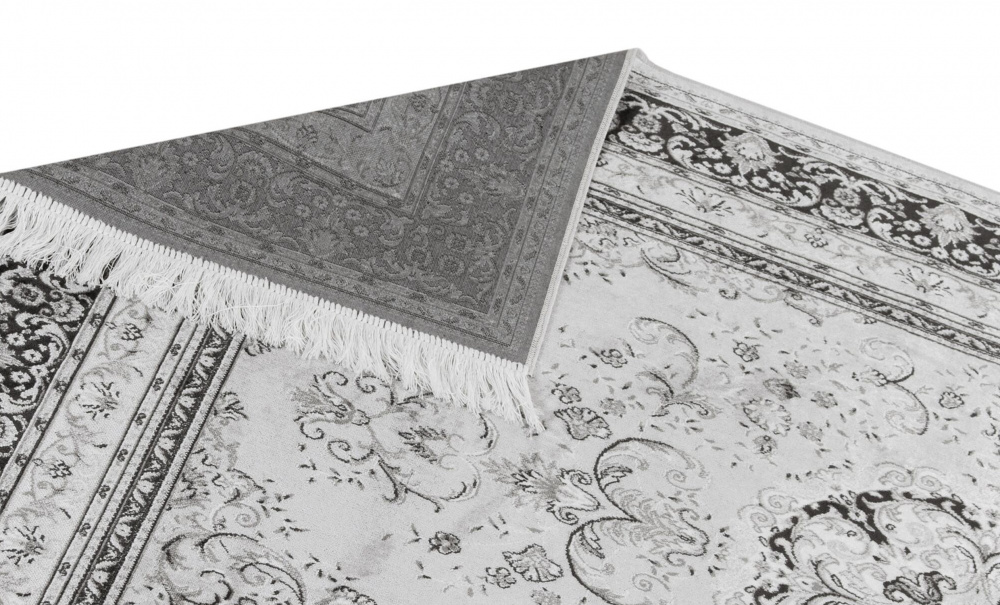 CASABLANCA Medallion 160x230 Silvergr i gruppen Mattor & Textil / Mattor / Orientaliska Mattor hos SoffaDirekt.se (30333)