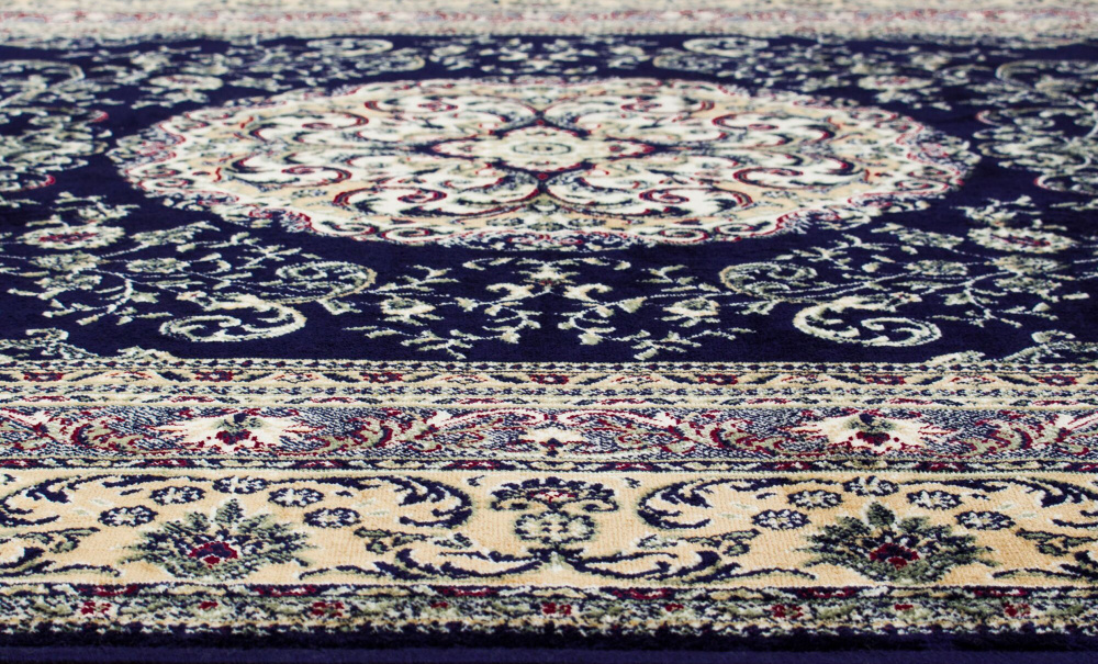 CASABLANCA Medallion 200x300 Marinbl i gruppen Mattor & Textil / Mattor / Orientaliska Mattor hos SoffaDirekt.se (30432)