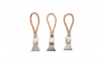 LEATHER Handduksclips 10-pack
