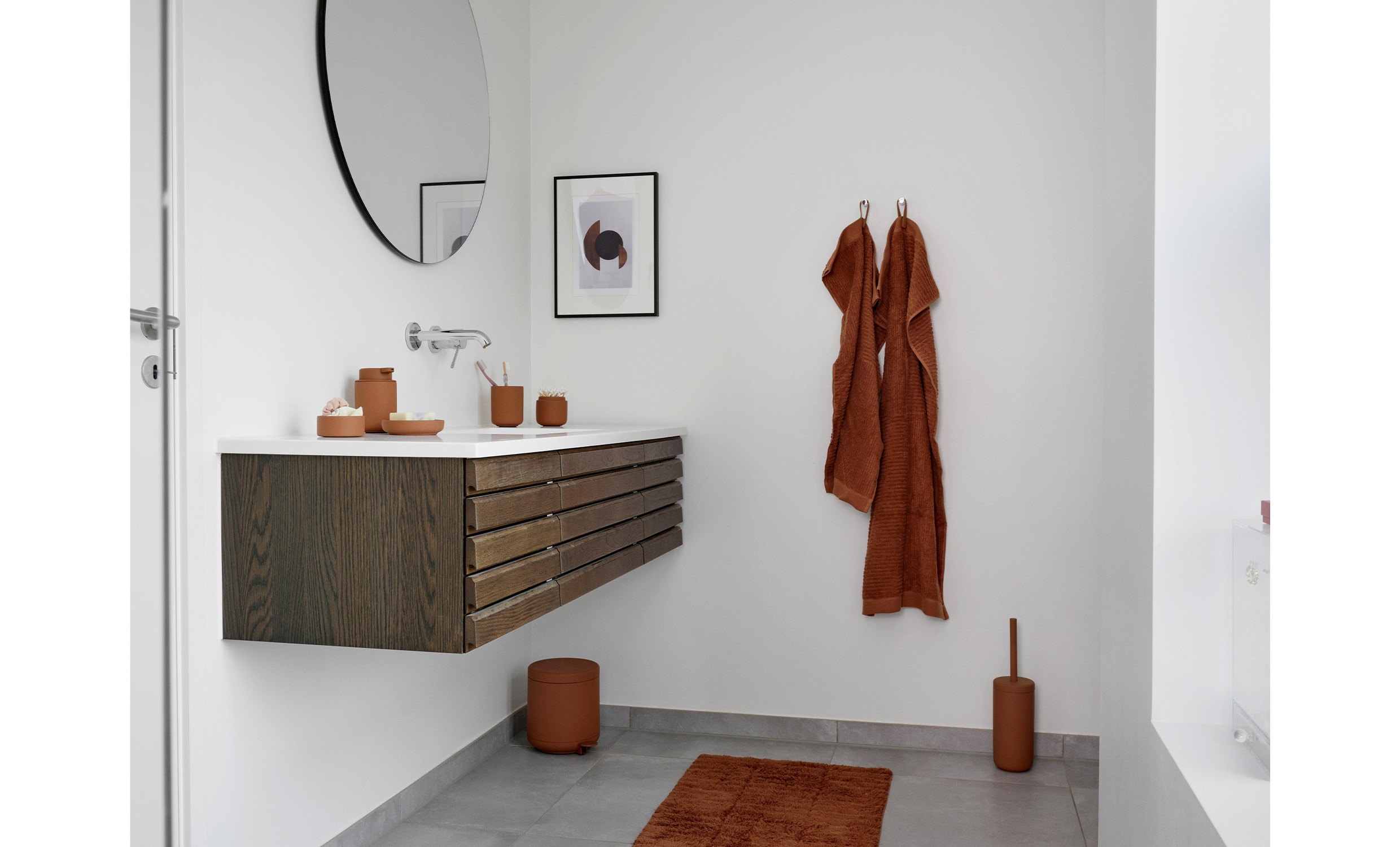 CLASSIC Handduk 50x70cm Terracotta