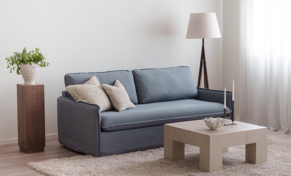 SANDE Bddsoffa Denimbl i gruppen Vardagsrum / Soffor / Bddsoffor hos SoffaDirekt.se (3193-SAN3S-06741D)