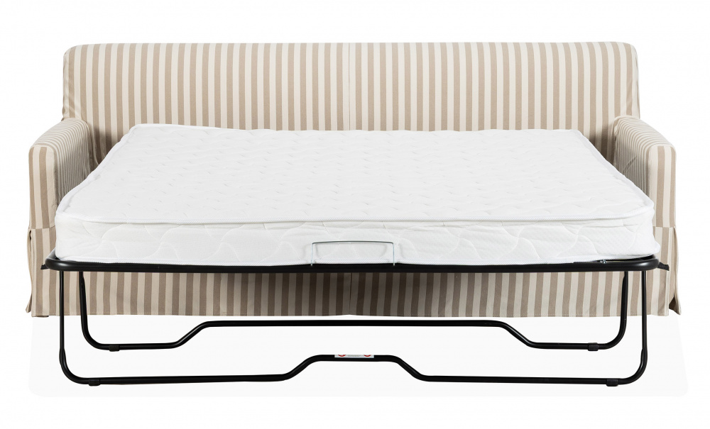 TOFTE Bddsoffa Randig Beige i gruppen Vardagsrum / Soffor / Bddsoffor hos SoffaDirekt.se (3195-TOF3S-0671A)