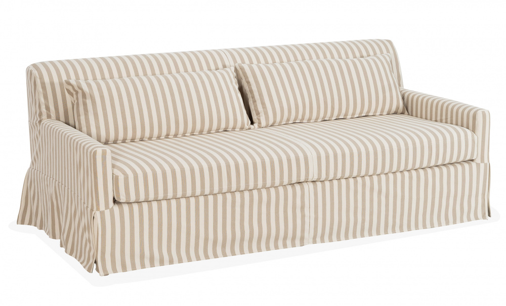 TOFTE Bddsoffa Randig Beige i gruppen Vardagsrum / Soffor / Bddsoffor hos SoffaDirekt.se (3195-TOF3S-0671A)