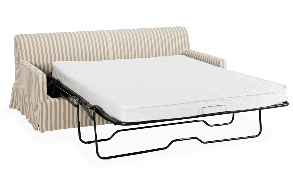 TOFTE Bddsoffa Randig Beige i gruppen Vardagsrum / Soffor / Bddsoffor hos SoffaDirekt.se (3195-TOF3S-0671A)