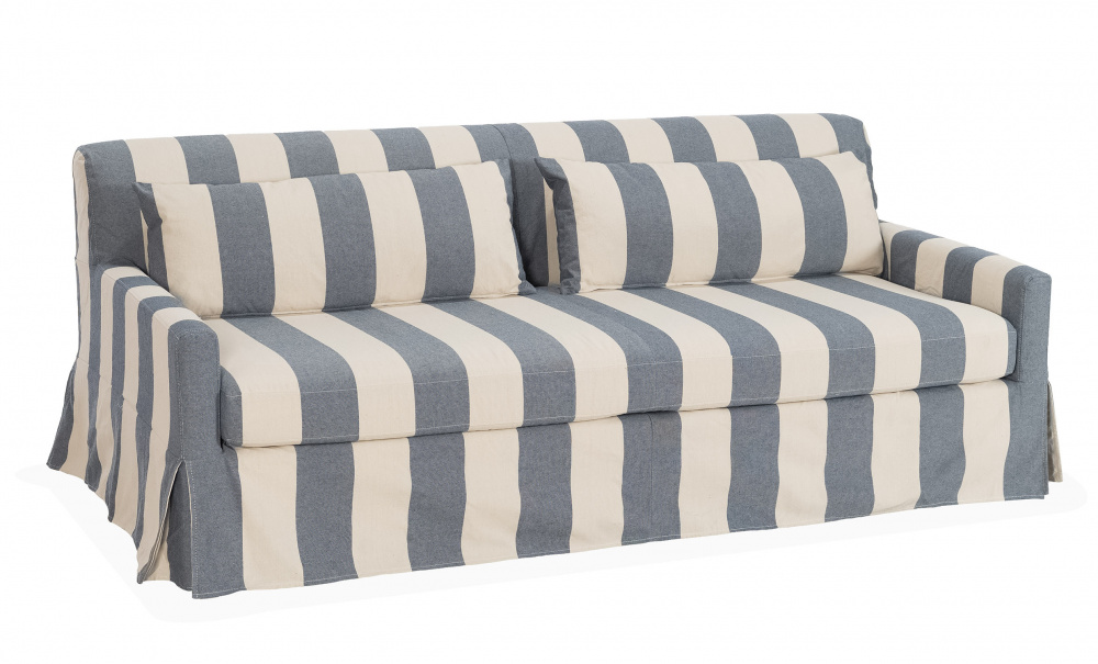 TOFTE Bddsoffa Randig Bl i gruppen Vardagsrum / Soffor / Bddsoffor hos SoffaDirekt.se (3195-TOF3S-0674E)
