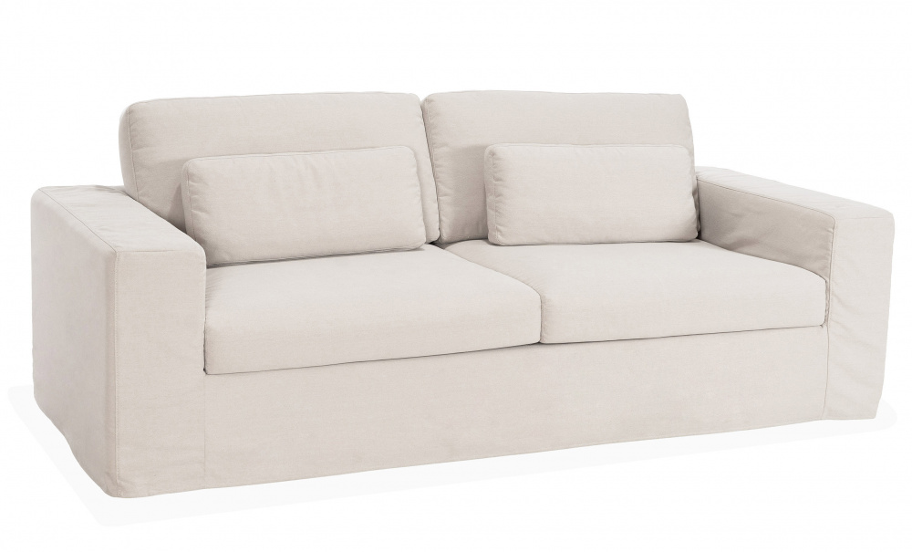 VIKELAND 3-sitssoffa Beige i gruppen Vardagsrum / Soffor / 3-sits soffor hos SoffaDirekt.se (3196-VIK3S-KW1852B22)