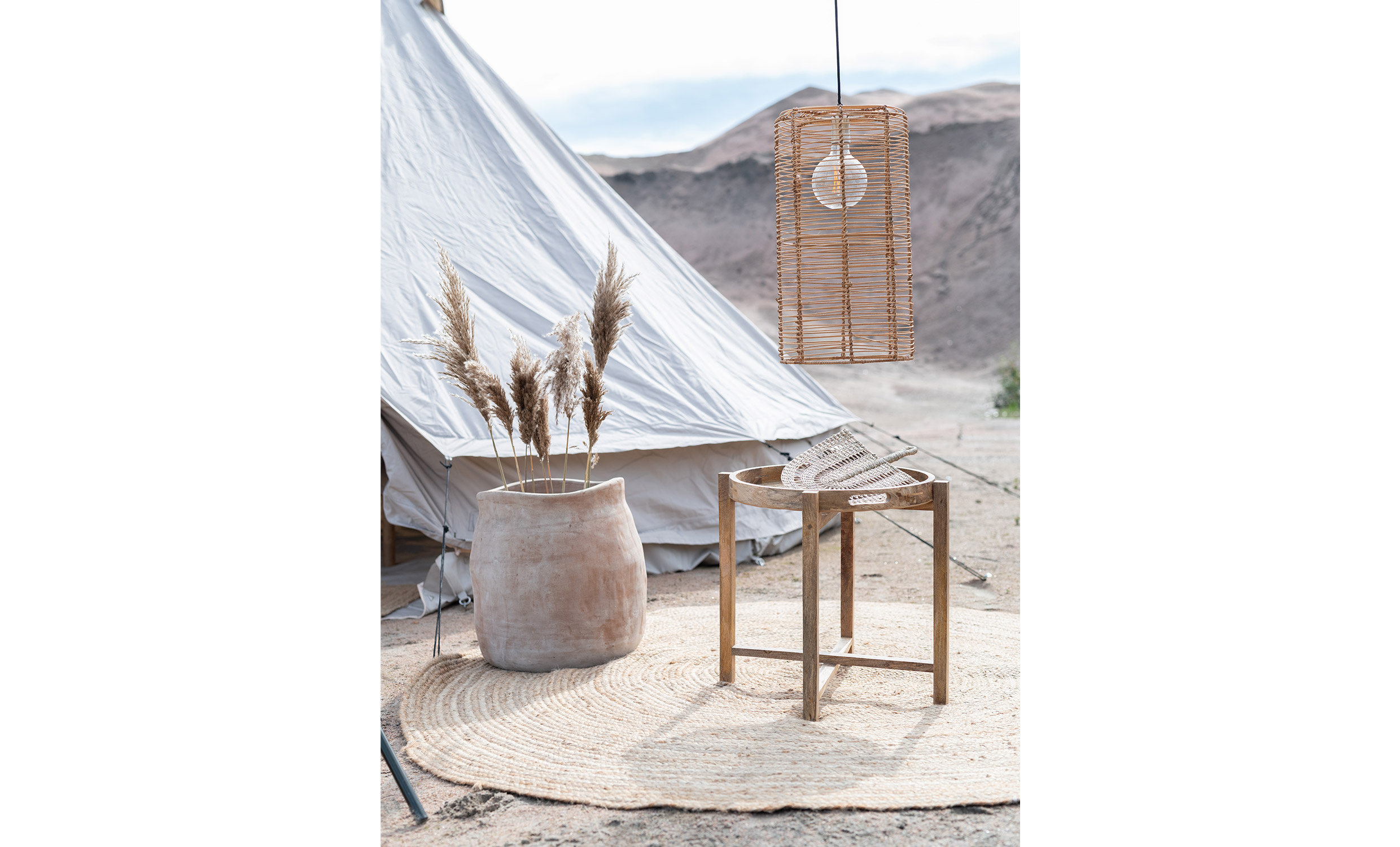 BALI Taklampa 2-set Natur